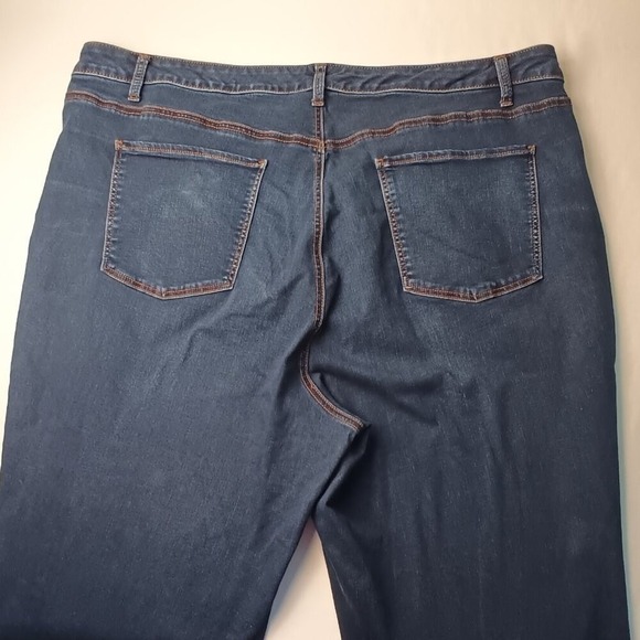 Talbots Womens Flawless Slim Ankle Curvy High Rise Dark Wash Jeans Size 22W - Picture 6 of 10